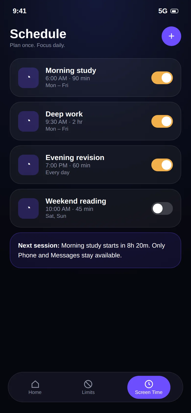 Brainrot schedule screen